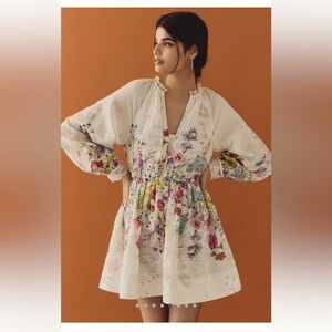 Anthology Let Me Be V-Neck A-Line Mini Dress